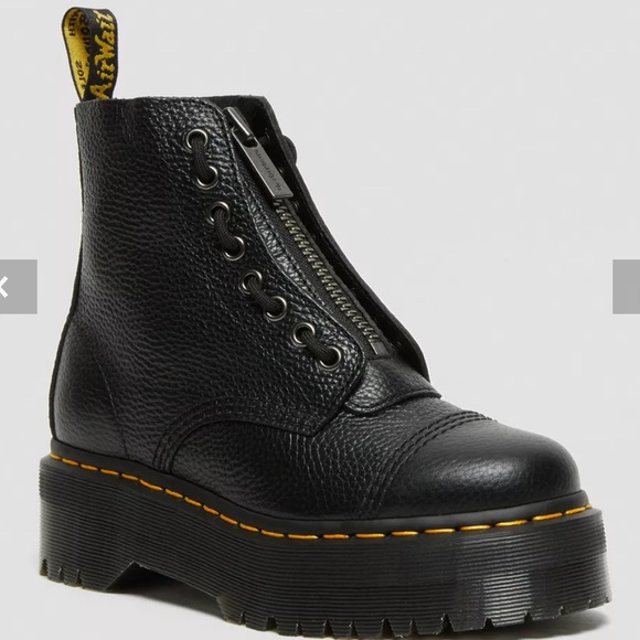 Dr. Martens Sinclair Milled Nappa Leather Platform Boots - Picture 9 of 11